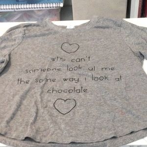 Forever 21 gray pajama shirt, small.